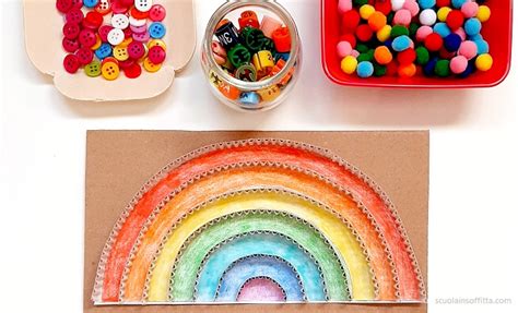 buongiorno con l arcobaleno|Gioco dell’arcobaleno: attività su colori e motricità fine.